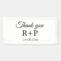 Thank you add couple name initial letter text date