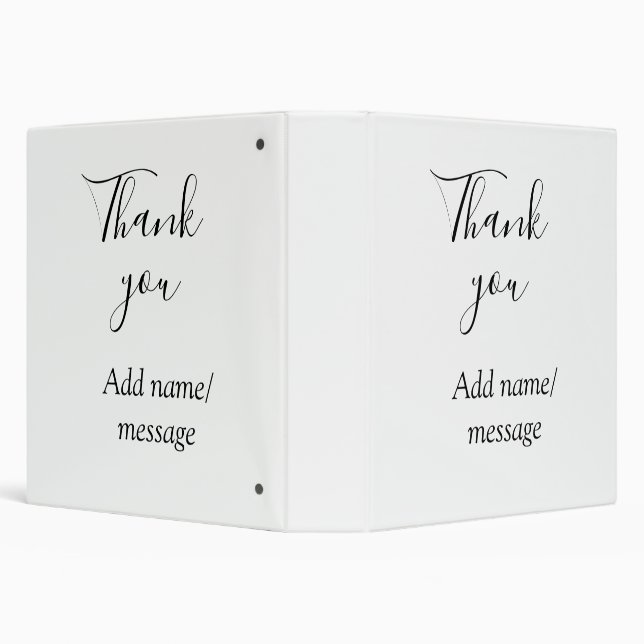 Thank you add name message simple stylish calligra binder (Background)