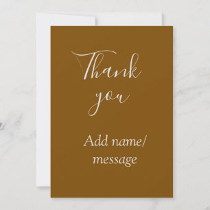 Thank you add name message simple stylish golden s invitation