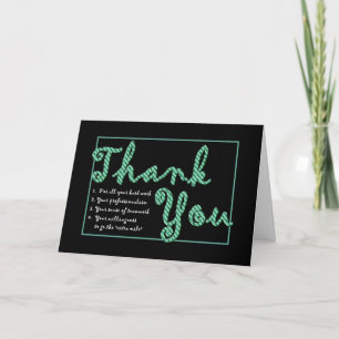 THANK YOU Administrative Professionals Day GREEN Card