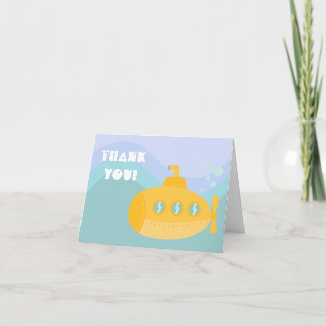 Thank you - Adorable Yellow Submarine Underwater (Front)