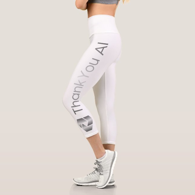 "Thank You AI" Cropped Leggings (Left)