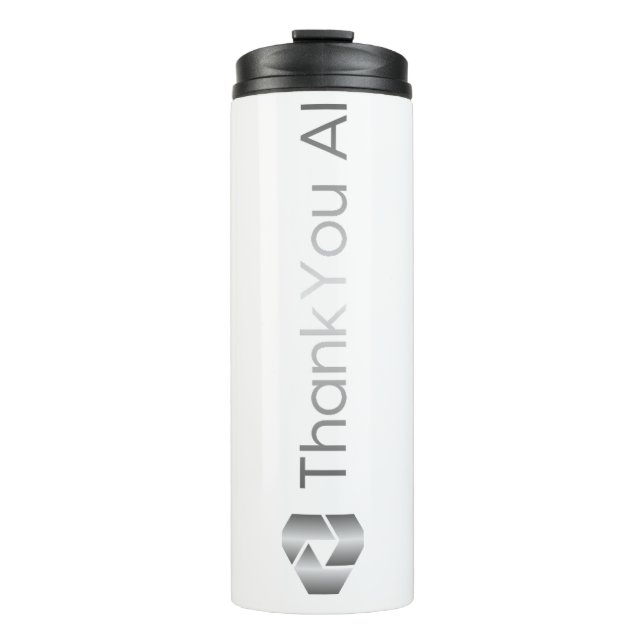 "Thank You AI" Travel Tumbler (Front)