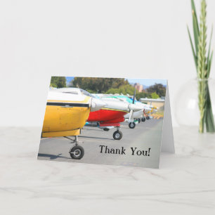 Thank You Airplanes greeting card