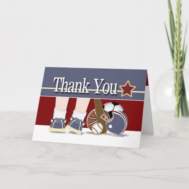 Thank You All Sports Baby Gifts Template (Front)