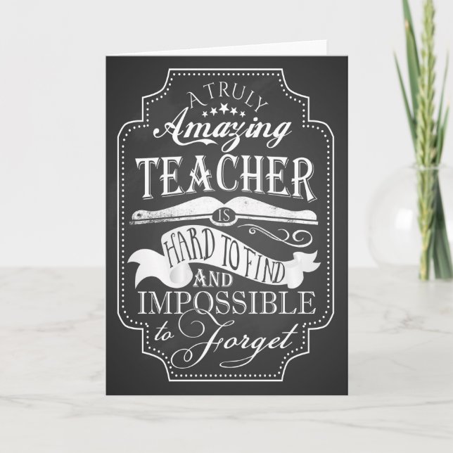 Thank you amazing teacher card appreciation week (Front)