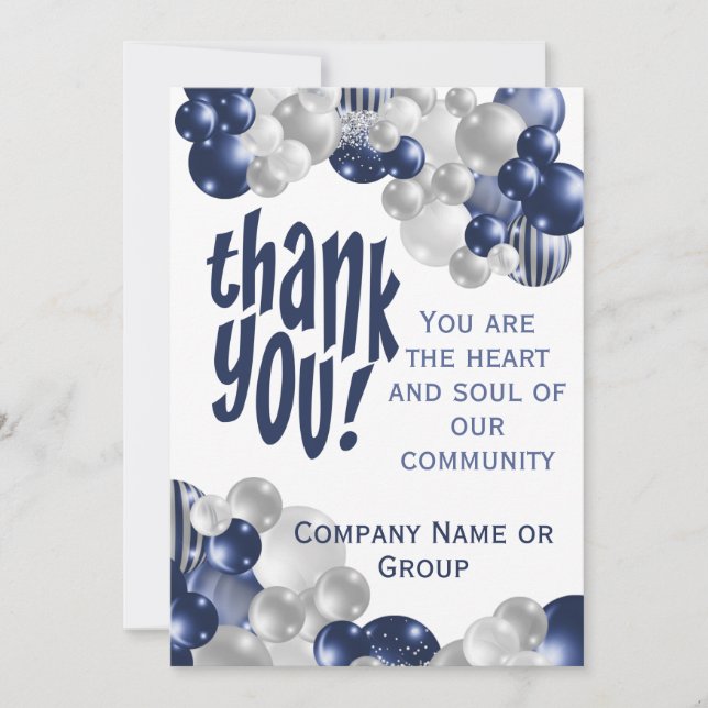 Thank You Appreciation Card (Front)