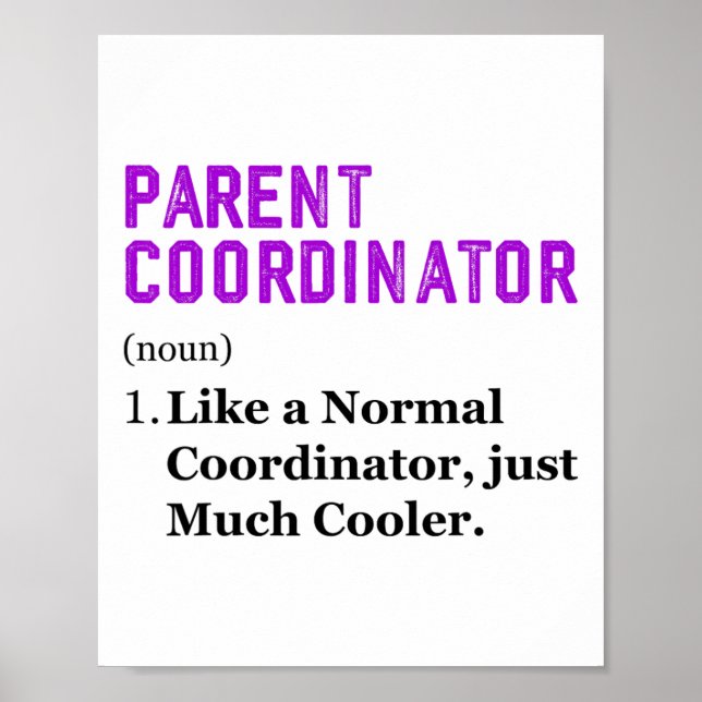 Thank You Appreciation Day Parent Coordinator  Poster (Front)