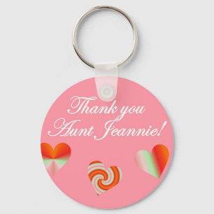 Thank you Aunt Jeannie Keychain