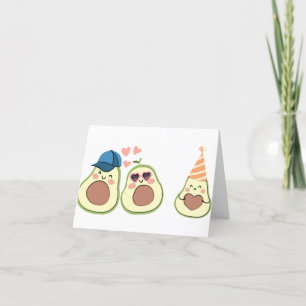 Thank you Avocado Baby Shower, Party Avocado Card