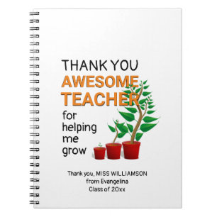 Thank You Awesome Teacher Notebook