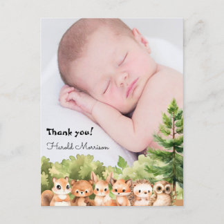 Thank you Baby boy shower Postcard