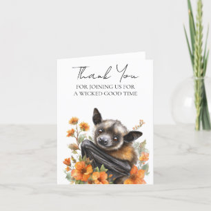 Thank you Baby Shower Bat Halloween 