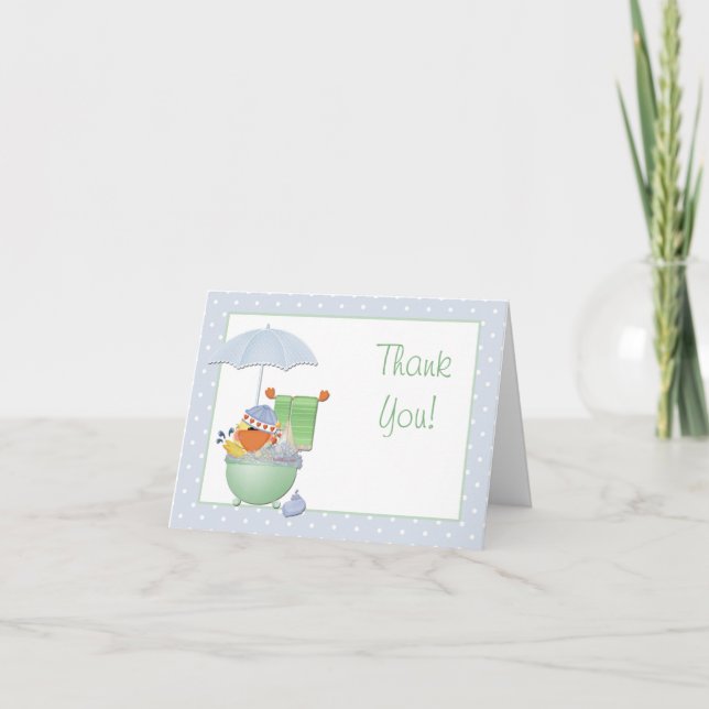 Thank You Baby Shower Duck Card (Front)