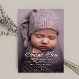 Thank You Baby Shower Personalized Photo Custom