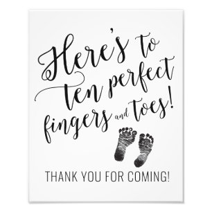 Thank You Baby Shower Sign