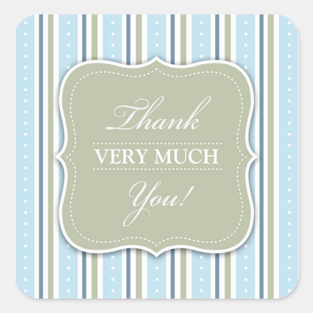 Thank You Baby Shower Sticker (Front)