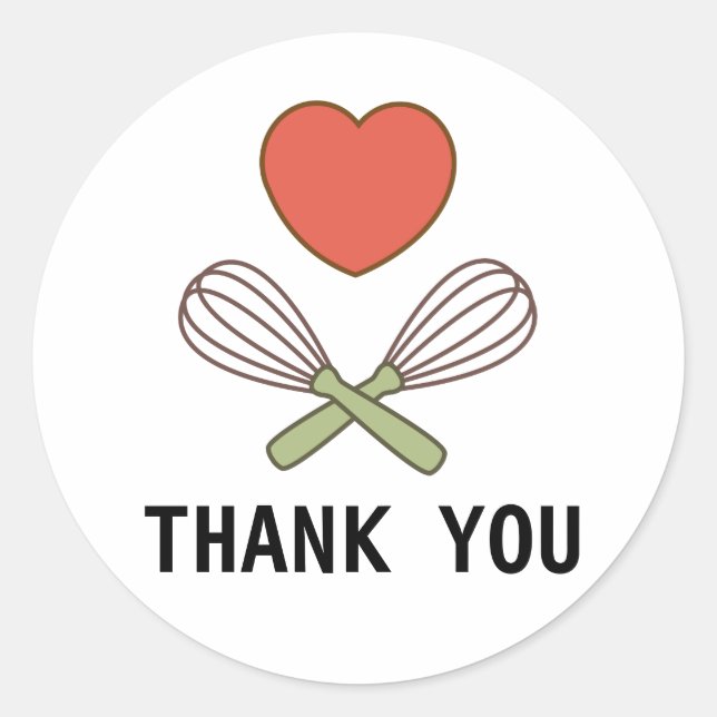 Thank You Baker's Stickers (Front)