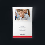 THANK YOU bar mitzvah modern red gold calligraphy Card<br><div class="desc">A modern, simple design for a THANK YOU CARD Setup as a template it is simple for you to add your own details, or hit the customize button and you can add or change text, fonts, sizes etc TIP :: 1. To resize / reposition the image/photo hit the orange "customise...</div>