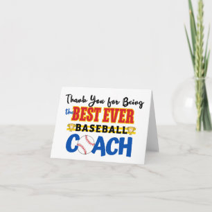 Thank You Baseball Coach