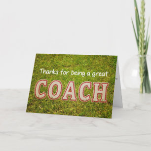 thank you baseball coach card