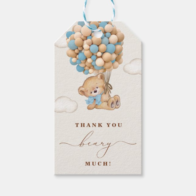 Thank You Beary Much Gift Tags (Front)