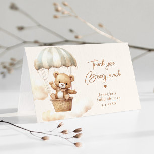 Thank you beary much We can bearly wait thank you Card