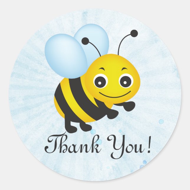 Thank you bee sticker (Front)