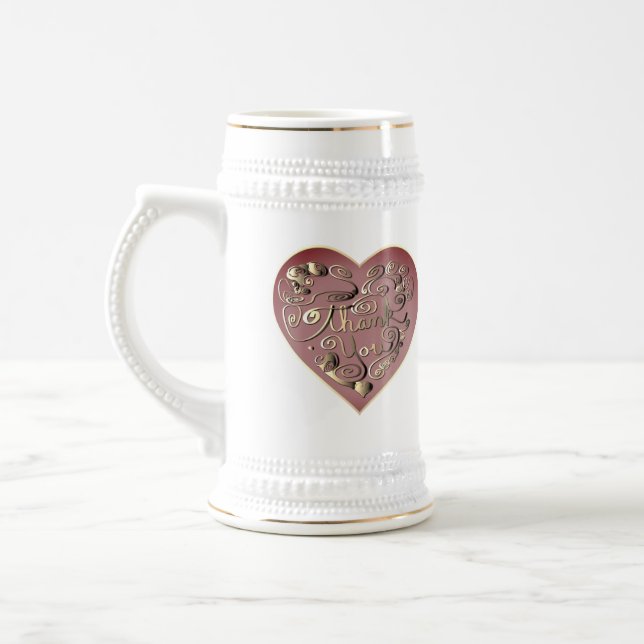 "Thank You " Beer Stein (Left)