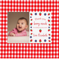Thank You Berry Much Birthday Thank You Card