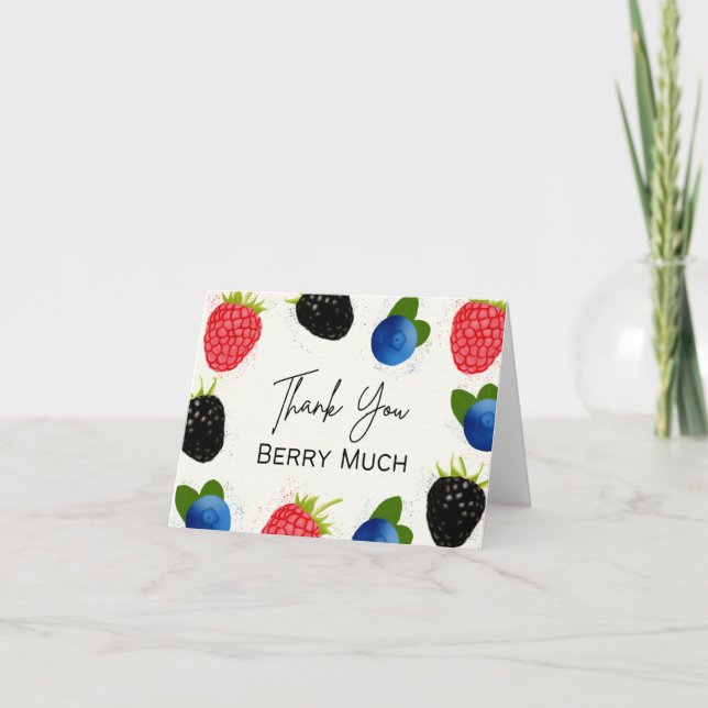 Thank You Berry Much - Pun Card (Front)