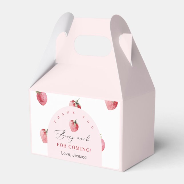Thank you berry much strawberry favor box (Front Side)