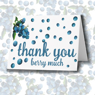 Thank you berry much thank you card