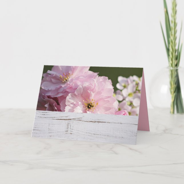 Thank You Best Wishes Wedding Invite Romantic (Front)