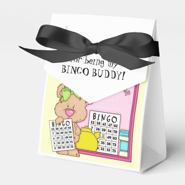 Thank you Bingo Buddy tent favour box (Front Side)