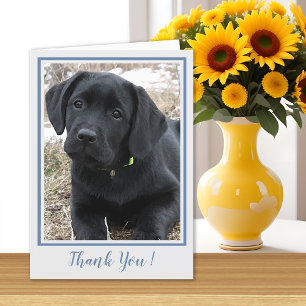 Thank You Black Labrador - Cute Puppy Dog Card