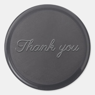 Thank you Black Wax Seal Sticker