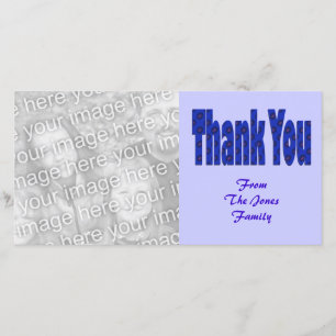 thank you blue card