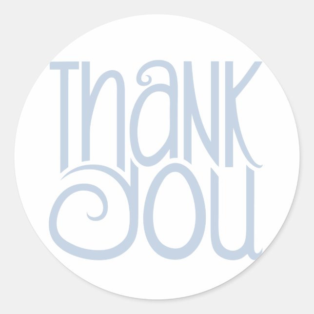 Thank You Blue Sticker (Front)