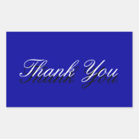 Thank You Blue White Greeting Card