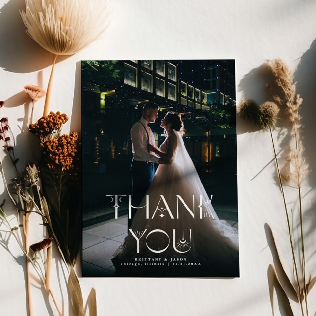 Thank You Boho Wedding Vertical Photo (Creator Uploaded)
