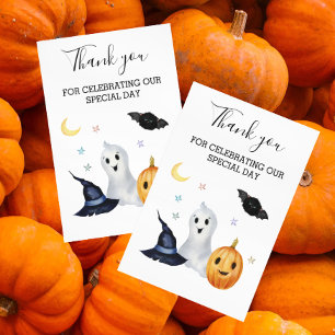 Thank you Boo Ghost Baby Shower Halloween Card