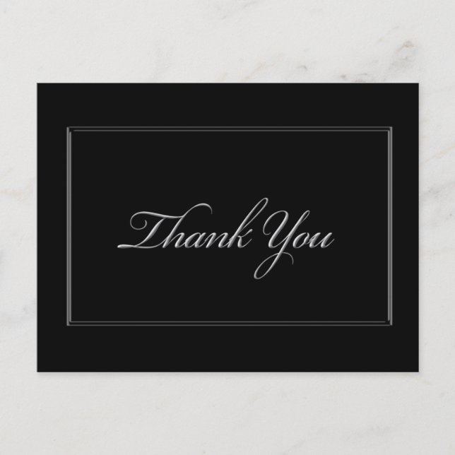 Thank You Border Postcard (Front)