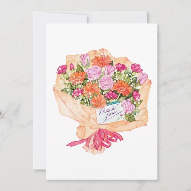 Thank You Bouquet Card (Front)