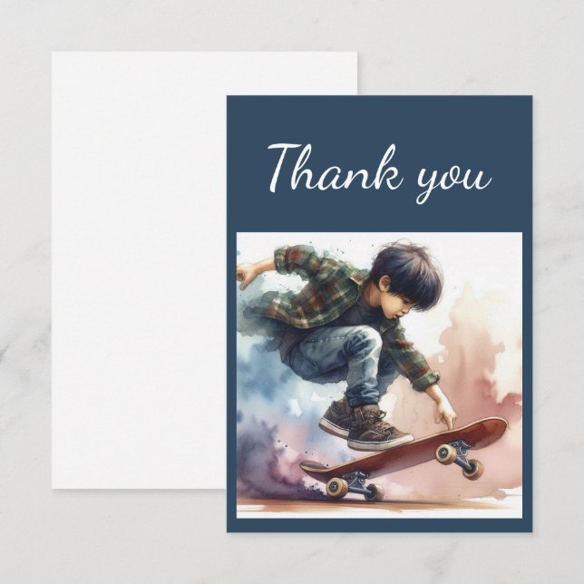 Thank You Boys Skateboard Skateboarding Boarding (Front/Back)