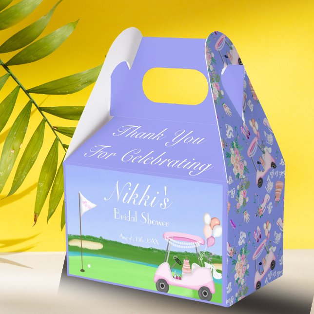 Thank You Bridal Golf Bridal Shower Brunch  Favor Box (Creator Uploaded)