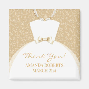 Thank You Bridal Shower Favours Magnet