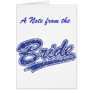 Thank You/ Bride