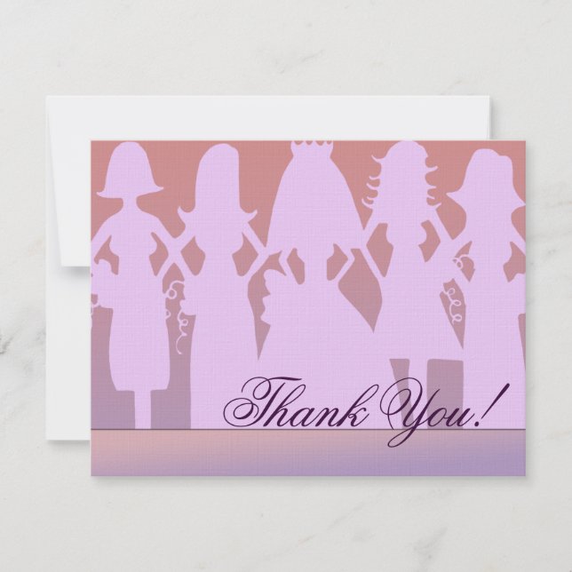 Thank you bridesmaid card (Front)
