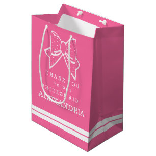 Thank You Bridesmaid Customize The Colour Medium Gift Bag